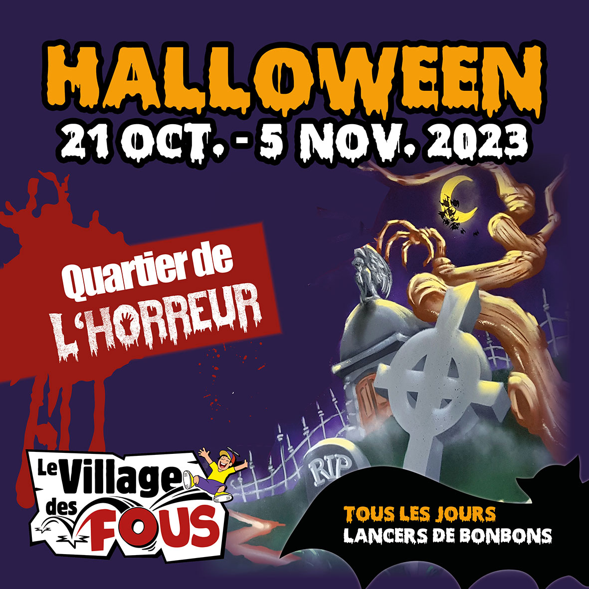 Halloween au parc de loisirs 