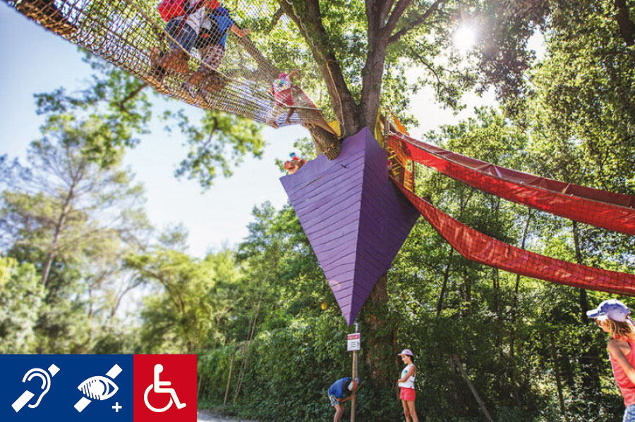 Cabanes dans les arbres - Non adapté handicap moteur